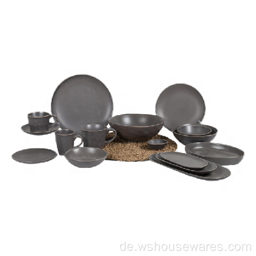 16 PCs Dinner Set Pakistan Festes Farbgeschirr warfelt